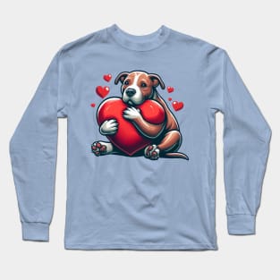 Pitbull Puppy Love Long Sleeve T-Shirt